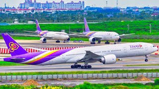 3 HOURS of Plane Spotting at Bangkok Suvarnabhumi Airport BKK  4K Aircraft Landings amp Takeoffs [upl. by Kissee]