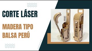 Corte Láser en Madera tipo balsa Perú [upl. by Olenka723]