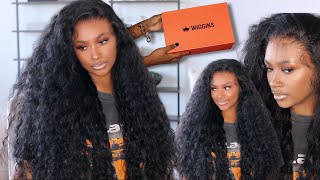 🔥😍MUST BUY THIS BEGINNER FRIENDLY WIG 250 DENSITY LOOSE DEEPWAVE FRONTAL WIG INSTALL Wiggins Hair [upl. by Vizzone]