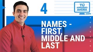 CLASE DE INGLÉS 4 Names  first middle and last name [upl. by Orvil]