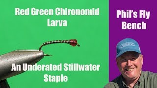 Red Green Chironomid LarvaPhil Rowley Fly Tying [upl. by Camella]