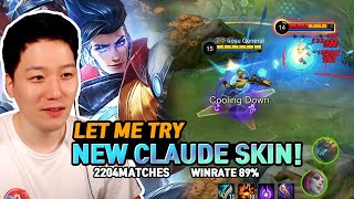 Gosu General picked Claude in 5men high rank gameplay  Mobile Legends [upl. by Anelec]