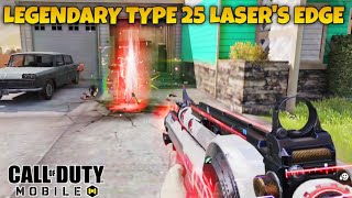 GAMEPLAY LEGENDARY TYPE 25 LASERS EDGE KILL EFFECT INSPECTION CODM S4 LEAKS 2024 COD MOBILE [upl. by Dev]