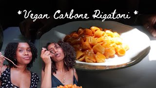 FAINTLY VEGAN  Carbone Spicy Rigatoni Vodka [upl. by Ekle]