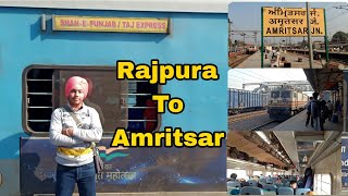 New Delhi Amritsar Shane Punjab Express Vlog  Rajpura to Amritsar Train Journey  Shanepunjab [upl. by Puduns]