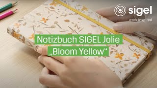 Notizbuch SIGEL Jolie quotBloom Yellowquot  SIGEL [upl. by Yelrah]