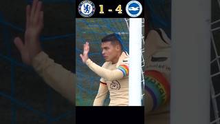 Chelsea vs Brighton 🤯 Premier League 🔥football youtube shorts [upl. by Aiuqcaj]