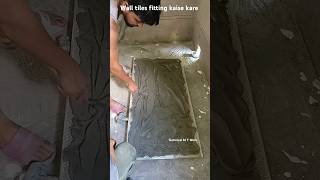 wall tiles fitting shorts 2x4 tiles fitting tiles shortsfeed funny [upl. by Afihtan723]