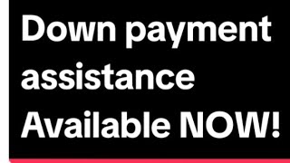 Down Payment assistance is available NOW  you dont need to wait for the govt 💲💲😎😎 [upl. by Riatsala]