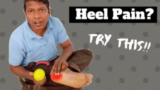 How to Cure Plantar Fasciitis in One Week Hint Using Tennis ball amp Pen [upl. by Aala]