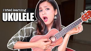 I tried to learn a music instrument Ukulele in 30 days in Hindi [upl. by Oiramej]