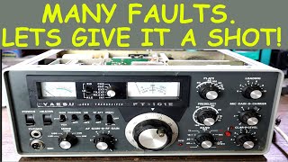 Yaesu FT101E transceiver repair attempt part 1 [upl. by Pandora]