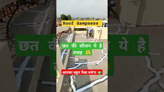 Roof dampness छत 🏘 की सीलन ये है वजह construction waterproofing home viralshorts [upl. by Flaherty]