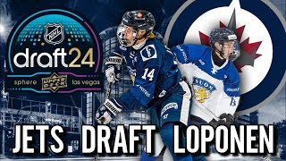 Winnipeg Jets Draft Markus Loponen 155th Overall [upl. by Hezekiah958]