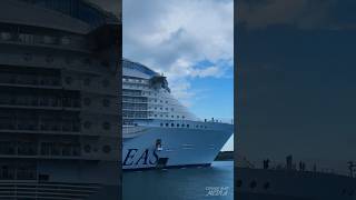 Wonder of the Seas Sailsaway ahead of a storm cruise shorts [upl. by Idnyc775]