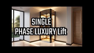 Single Phase Luxury hydraulic lift without pit and Machine room today [upl. by Enilecram]