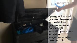 Gasveer voor speelgoedkist  Gasveerwinkelnl [upl. by Gurney]