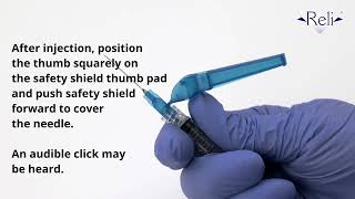 RELI® Safety Hypodermic Needle with Syringe IFU [upl. by Ynatterb]