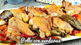 ⭐ POLLO con VERDURAS ⭐ Receta muy fácil y llena de sabor [upl. by Callum]