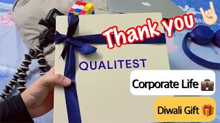 Corporate Life 💼 Corporate Gifts 🎁  Diwali Gift 2022  Qainfotech  Qualitest Group [upl. by Roswell901]