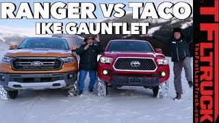 Best Midsize Towing Truck Ford Ranger vs Toyota Tacoma vs Worlds Toughest Towing Test [upl. by Ltney826]