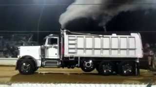 peterbilt dump truck sled pull  the buck 81812 [upl. by Annot]