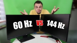 Monitor 144Hz VS 60Hz  ZOBACZ różnicę [upl. by Nahtan]