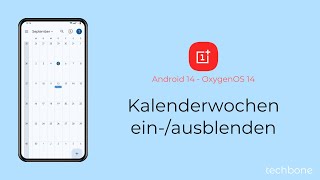 Kalenderwochen einblenden oder ausblenden  OnePlus Android 14  OxygenOS 14 [upl. by Bully]