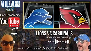 Detroit Lions vs Arizona Cardinals live game coverage Villain Cast [upl. by Bashemath173]