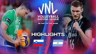 🇸🇮 SLO vs 🇦🇷 ARG  Highlights  Week 3  Mens VNL 2024 [upl. by Adnolat]