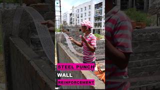 🚧 Boost Your Wall Strength with Steel Punch 🏗️ construction chennaiconstructionhome home [upl. by Valenta]