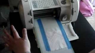 Cricut Expression Machine  Cut FABRIC [upl. by Ellasal]