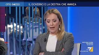 Limite al contante Lilli Gruber a Giorgia Meloni quotQuesto glielo faccio spiegare da Marco [upl. by Ettolrahc]