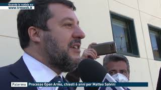 Palermo  Processo Open Arms chiesti 6 anni per Matteo Salvini [upl. by Sirromad449]