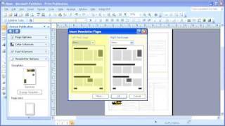 18 Microsoft Publisher 2007 Modifying Templates [upl. by Shelman]