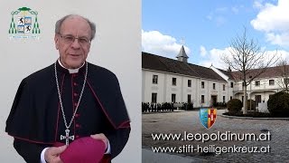 Bischof Huonder im Priesterseminar LeopoldinumHeiligenkreuz 10 3 2017 [upl. by Ailee741]