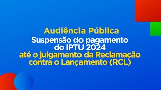 Audiência Pública  A Situação do IPTU em Juiz de Fora  CMJF 25 de Abril de 2024 [upl. by Opal]