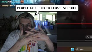 xQc Leaks that Streamers were Paid to Leave NoPixel to Join Another Server [upl. by Akiras507]