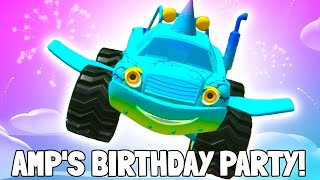 Amps Birthday Party  Nursery Rhymes  Monster Trucks  GiggleBellies [upl. by Loring]