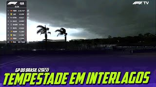 TEMPESTADE INTERROMPE CLASSIFICAÇÃO EM INTERLAGOS  GP BRASIL 2023 [upl. by Gosney]