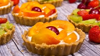 Crostatine alla frutta senza cottura  Ricettait [upl. by Lonne]