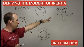 How to derive the moment of inertia of a disk [upl. by Anerres]