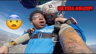 SKYDIVING FAIL MY PARACHUTE FAILED AND INSTRUCTOR PASSED OUT [upl. by Gottuard]