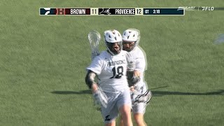 Mens Lacrosse Defeats Brown in Overtime  HIGHLIGHTS [upl. by Virgilio]