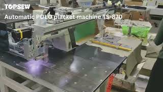 Automatic POLO placket machine [upl. by Colinson]