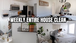 WEEKLY ENTIRE HOUSE CLEAN MOTIVATION  Adaline Zook [upl. by Niattirb]