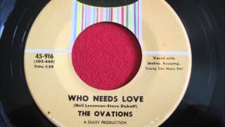 OVATIONS  REMEMBERING  WHO NEEDS LOVE  JOSIE 916  1964 [upl. by Nitsrek]