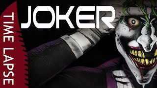 Joker  Killing Joke Comic Book Art Recreation  Body Paint Illusion  Time Lapse [upl. by Westleigh822]