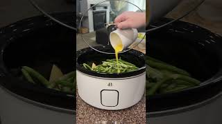 Five ingredient easy healthy crock pot dinner easydinnerideas healthyrecipes [upl. by Jerusalem678]