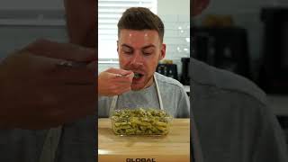 Basil Pesto Chicken Pasta Meal Prep  Shorts [upl. by Mikeb]